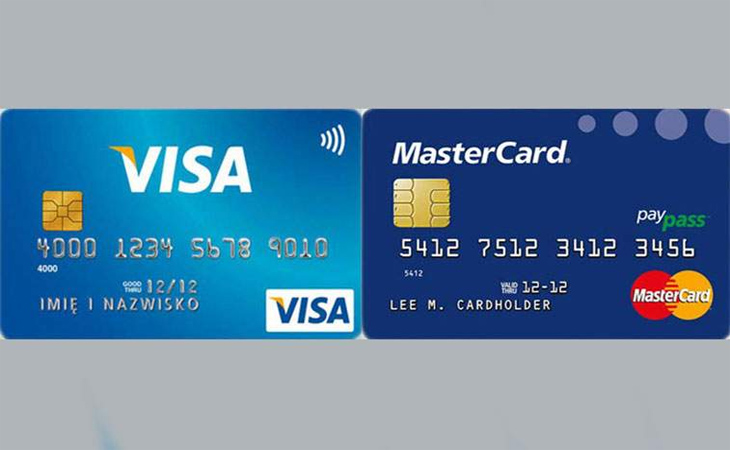 Cấu tạo khác nhau của thẻ MasterCard và thẻ Visa